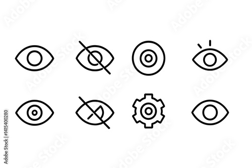 outline vector icons of airplane night flight: moon in window, dimmed lights, night sky icon, sleeping passenger, blanket icon, star view, closed eyes icon, quiet cabin. set of line style icons in a