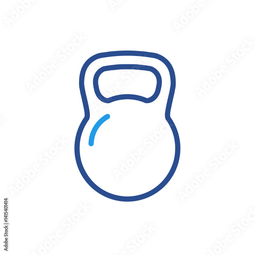 Kettlebell icon for strength training and fitness apps