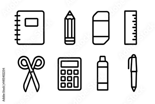 outline vector icons of personal location uses: home pin, work location, gym, favorite café, friend’s house, meeting point, delivery address, school pin. set of line style icons in a modern,