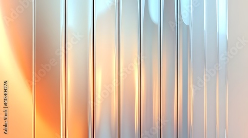 Abstract Metal Panel Background with Light Reflections and Soft Colors