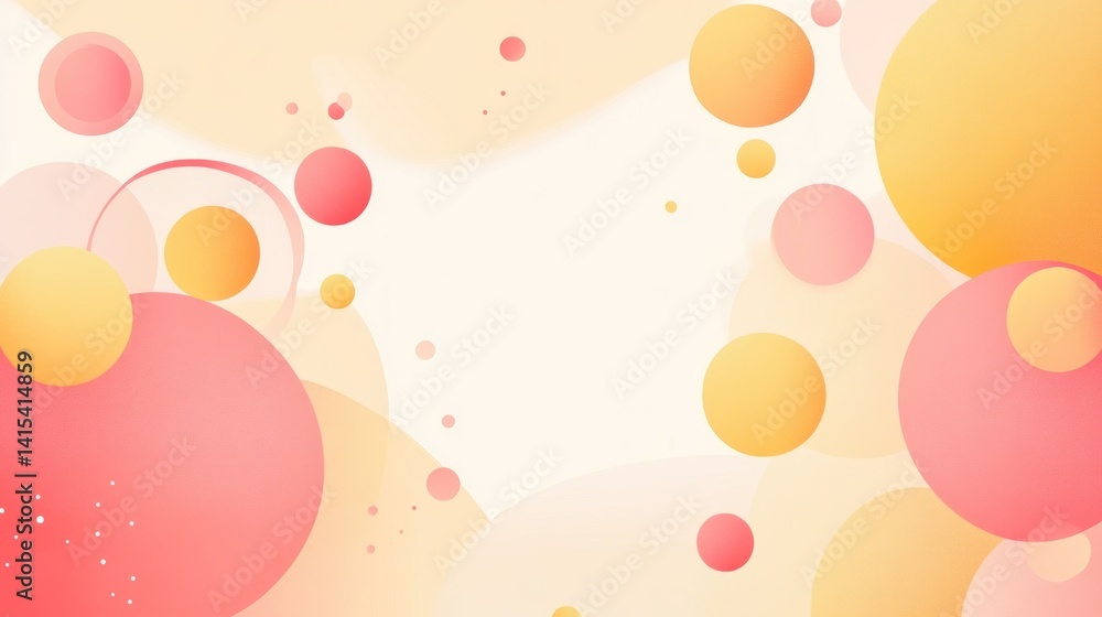 Delicate, floating circles in soft pastel hues. Delicate, floating circles in soft pastel hues.