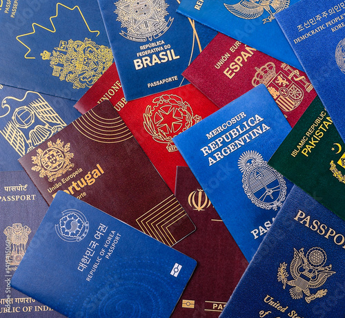 Passports of citizens of different countries of the world