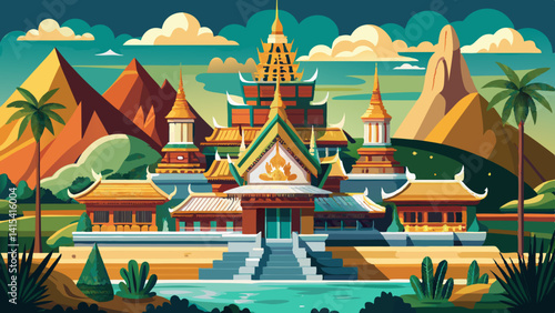 Wat Tham Khao Noi and Wat Tham Sua in Kanchanaburi, Thailand