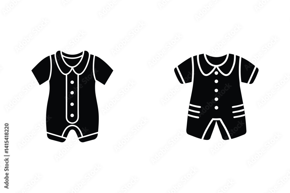 Naklejka premium baby wardrobe icon silhouette vector illustration