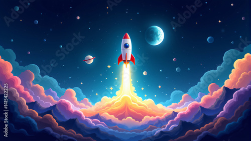 A Journey Through Space Rocket Launch Adventure