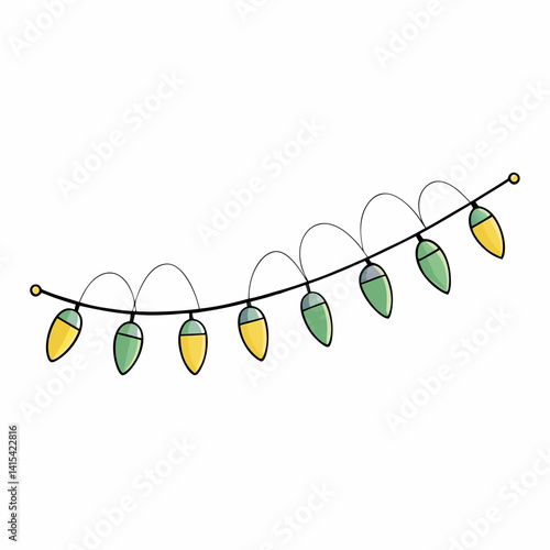 fairy lights vector