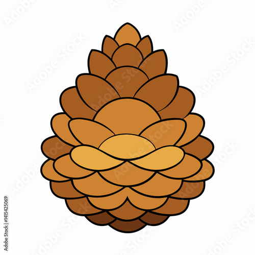 pine cones isolated on white