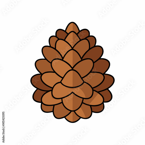 pinecones isolated on white