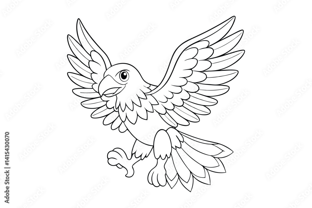 Obraz premium bird coloring book