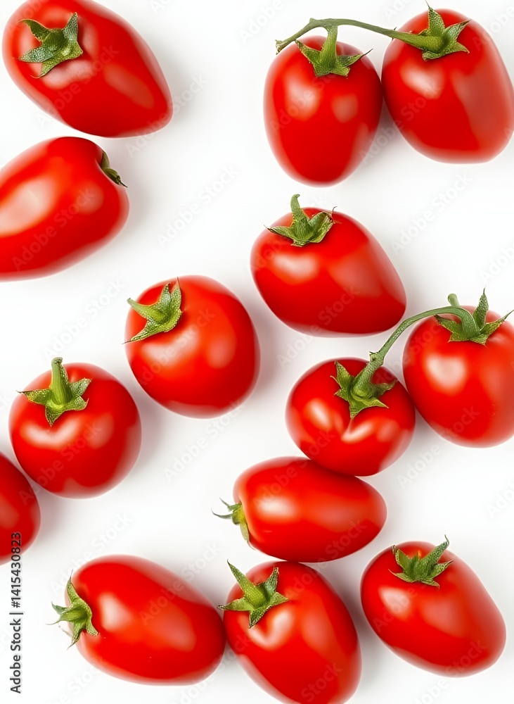 Bright Red Tomatoes - Close-up High Resolution Bright Red Tomatoes - Close-up High Resolution