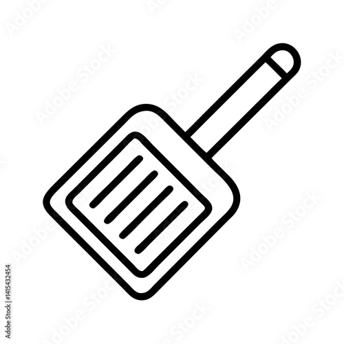 Download cleaning dustpan vector icon illustration for household cleaning tools and supplies use
