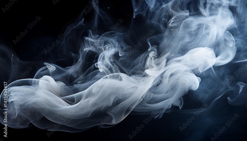 Fototapeta premium smoke on black background