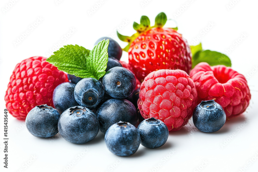 Pile of fresh berries and fruits on a rustic wooden table, vibrant colors and textures, inviting and ready to be enjoyed. Pile of fresh berries and fruits on a rustic wooden table, vibrant colors and textures, inviting and ready to be enjoyed.