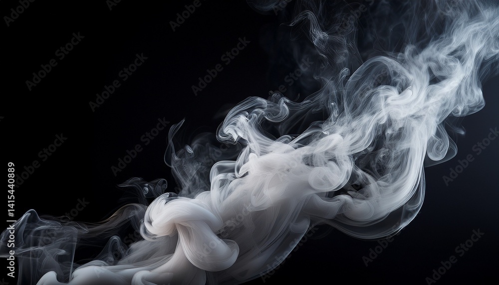 Fototapeta premium smoke on black