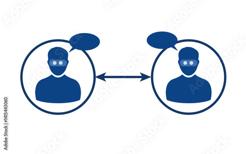 A2A icon, Agent2Agent Protocol icons, agent to agent communication, multi agent communication