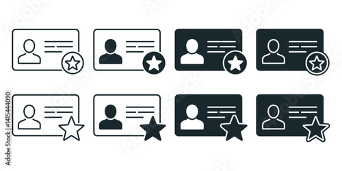 Membership card icon. Illustration vector