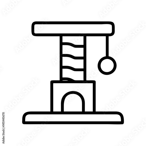 Cat tree condo with scratching post and hanging ball toy for indoor cats and kittens activity center is here