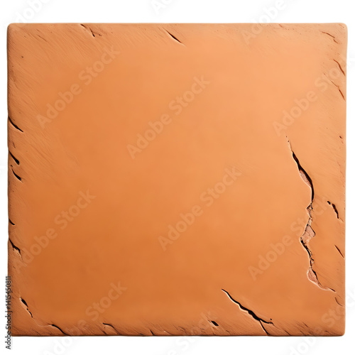 Textured Orange Clay Tablet