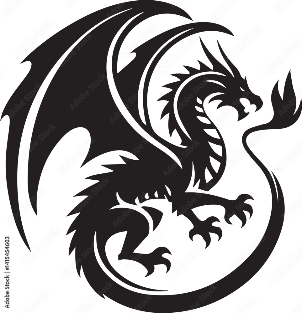 Beautiful Black Dragon Vector Silhouette Art This Is An Editable And Printable Vector Eps File
Beautiful Black Dragon Vector Silhouette Art This Is An Editable And Printable Vector Eps File