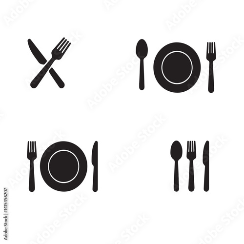set of restaurant icons