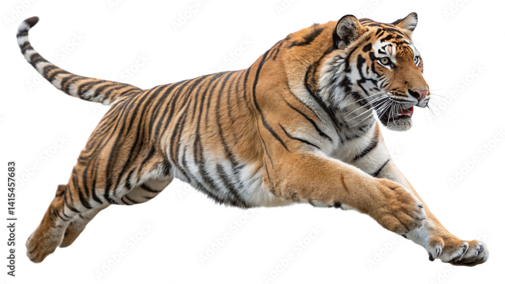 Fototapeta premium a tiger, isolated transparent background
