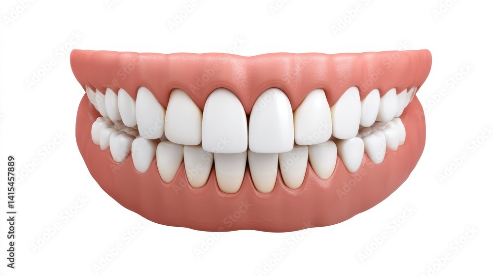 Fototapeta premium Exploring dental anatomy child's mouth educational illustration clinical setting close-up view realistic cross-section