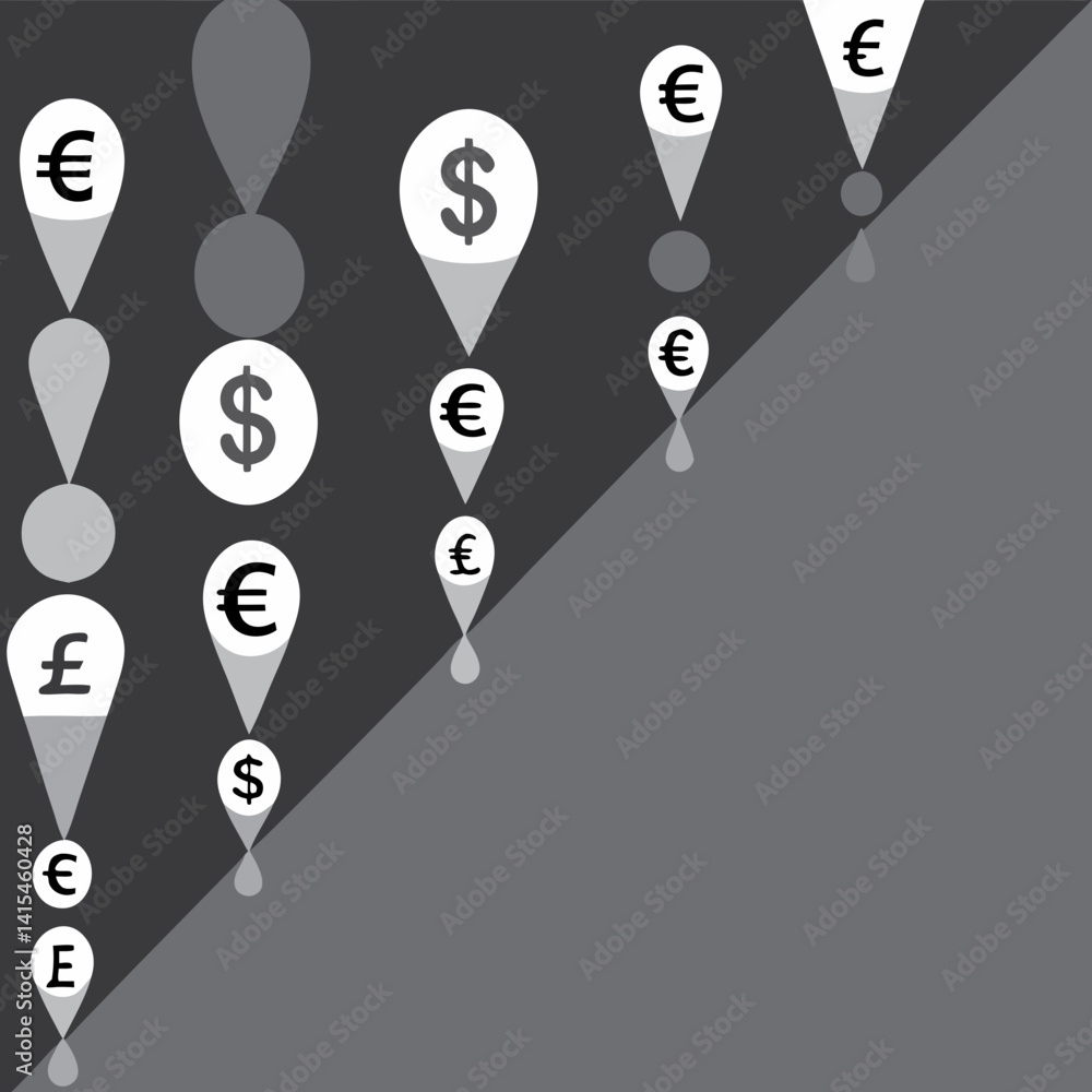 Currency Trends Analysis Global Finance Infographic Abstract Design Overhead View Economic Insights Currency Trends Analysis Global Finance Infographic Abstract Design Overhead View Economic Insights