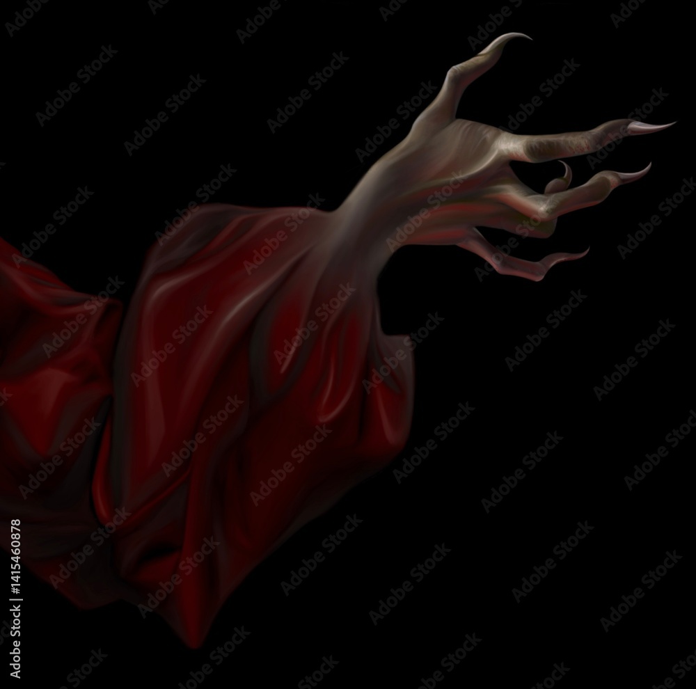 Obraz premium Witch hand making spells