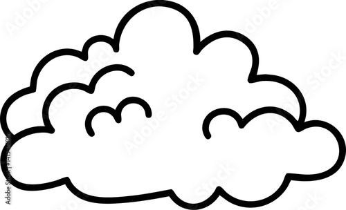 simple doodle of fluffy clouds brings joy to children as they imagine their shapes