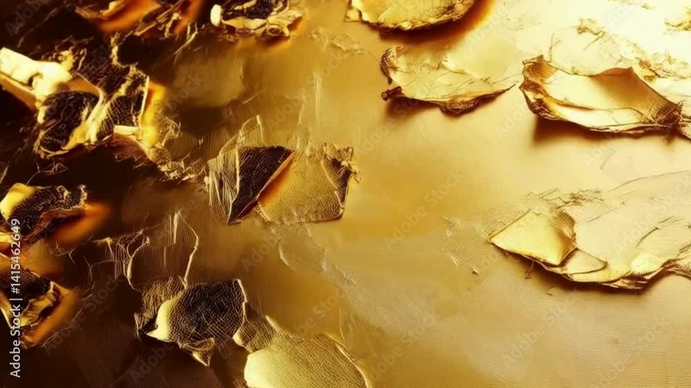 Abstract Gold Texture Luxurious Golden Flakes and Paste Background ,Video 4K Abstract Gold Texture Luxurious Golden Flakes and Paste Background ,Video 4K