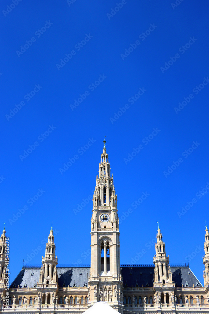 Vienna City Hall, historical landmark in Vienna, Austria. Vienna City Hall, historical landmark in Vienna, Austria.