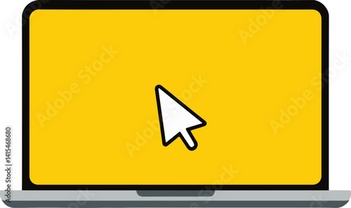 Free Download computer icon with mouse pointer - GFXLoad