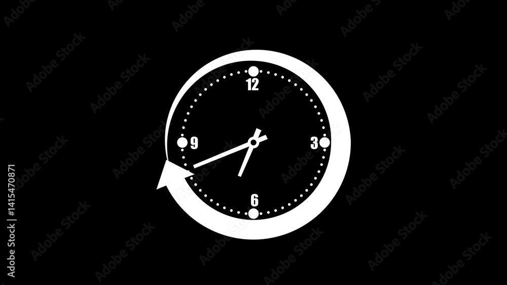 Daylight Saving Time Change Isolated, Isolated of a clock with an arrow indicating time change, symbolizing daylight saving time Daylight Saving Time Change Isolated, Isolated of a clock with an arrow indicating time change, symbolizing daylight saving time
