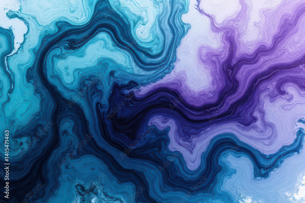 Mesmerizing Ink Swirls: Teal & Dark Violet Dance in Dreamlike Abstract Photography Mesmerizing Ink Swirls: Teal & Dark Violet Dance in Dreamlike Abstract Photography
