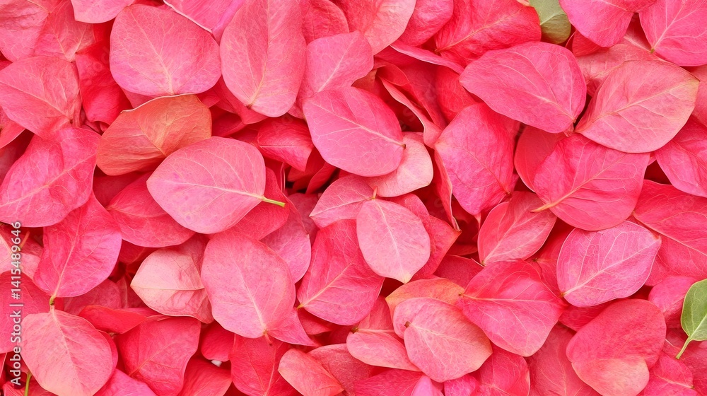 Obraz premium Vibrant pink bougainvillea petals closeup in a natural setting