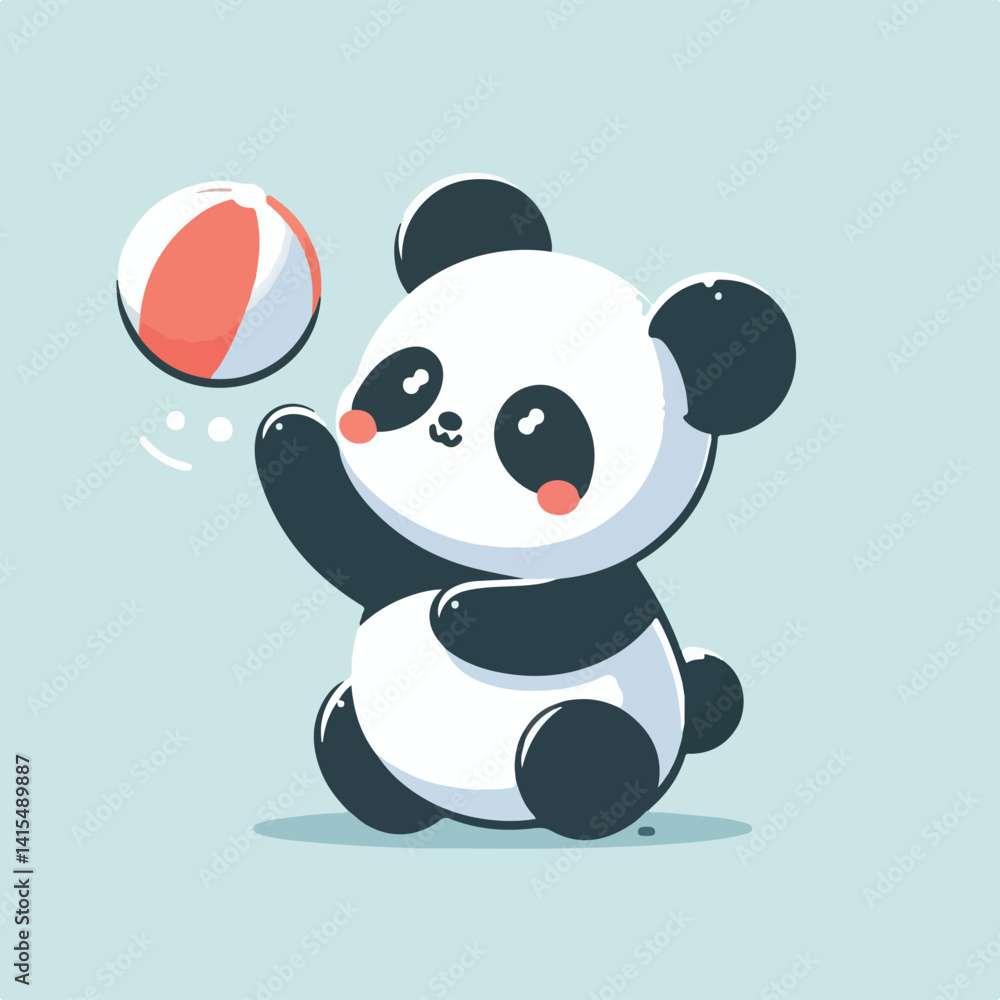 Fototapeta premium cute pan vector image