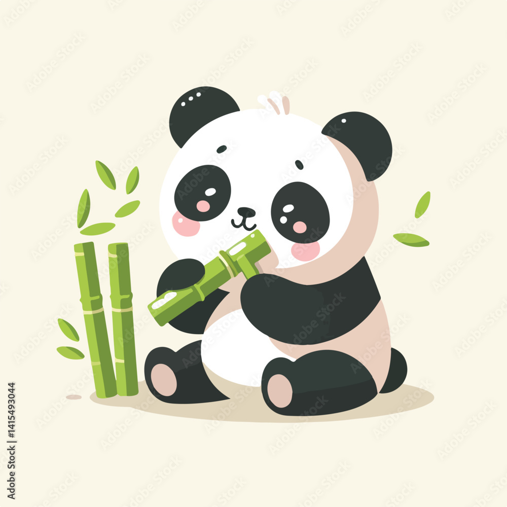 Obraz premium cute pan vector image