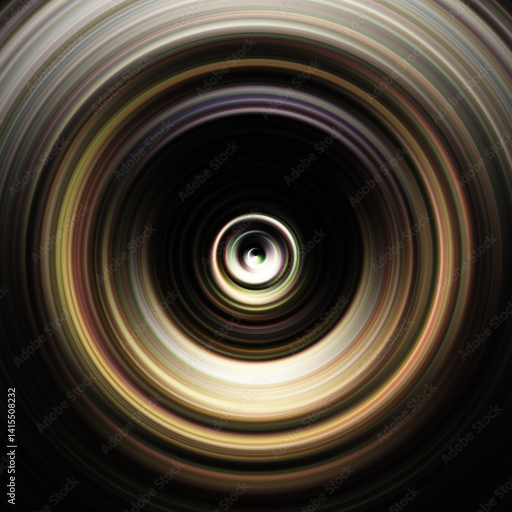 Fototapeta premium Colorful radial motion effect. Abstract rounded background. Color curves and sphere.