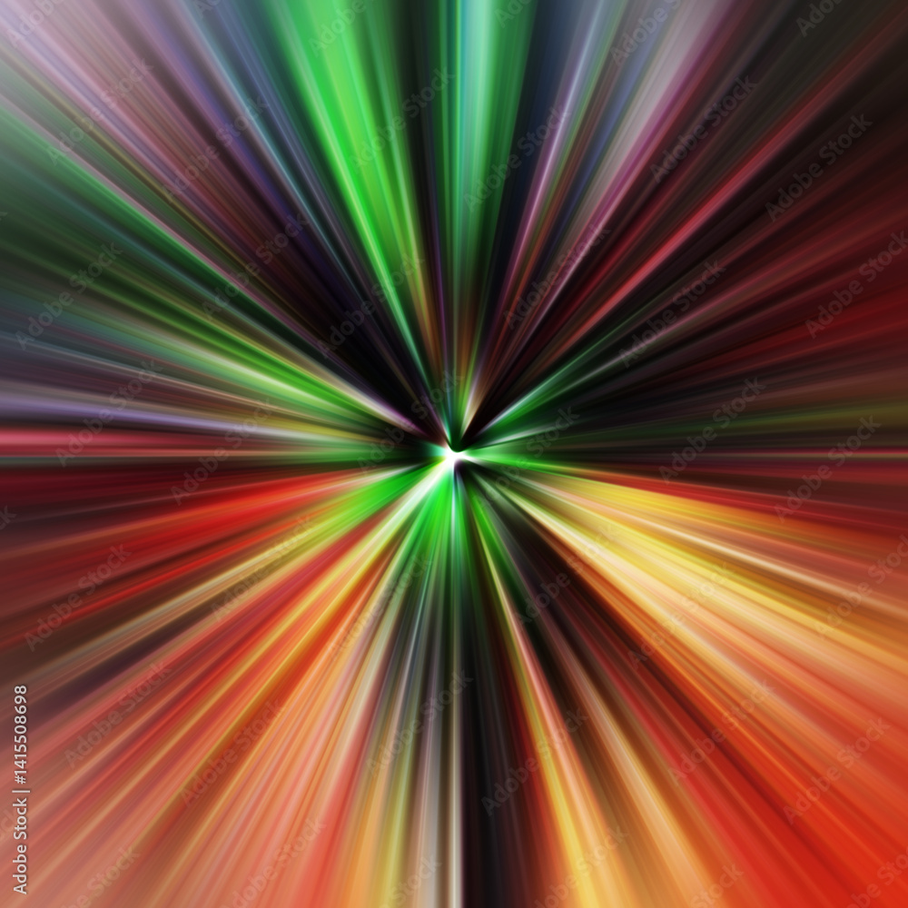 Fototapeta premium Colorful zoom motion effect. Abstract background. Color lines. Colored texture backdrop and banner. Multi color gradient pattern and textured wallpaper.
