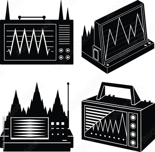 Spectrum Analyzer silhouette vector