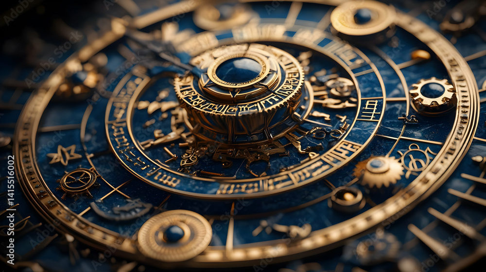 Detailed Close Up Of Antique Astronomical Clock Mechanism Detailed Close Up Of Antique Astronomical Clock Mechanism