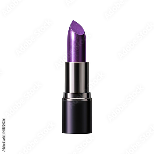 Obraz na płótnie Purple lipstick isolated on transparent white background, clipping path w salonie