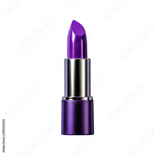 Obraz na płótnie Purple lipstick isolated on transparent white background, clipping path w salonie