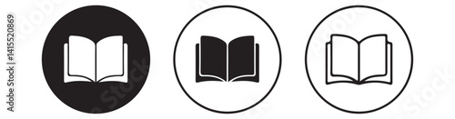  open book  icon sign and symbol icon. vector eps 10