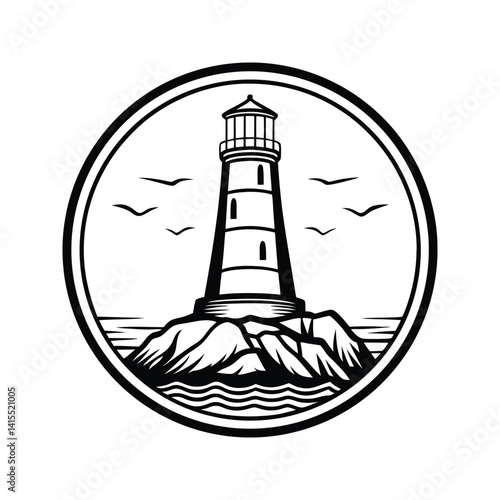 Black and white vector illustration of a tall light icon silhouette vector with white background
