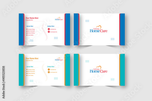 Vital home care buisness card design