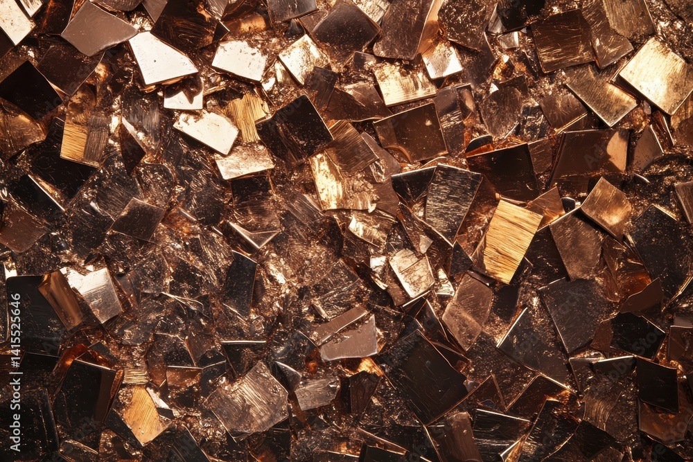 Copper Waste Ready for Eco-Friendly Recycling at Smelting Facility Copper Waste Ready for Eco-Friendly Recycling at Smelting Facility