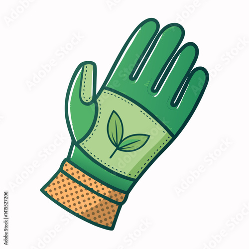 garden glove flexing vector