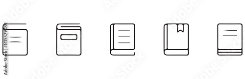 book icon set. vector eps 10