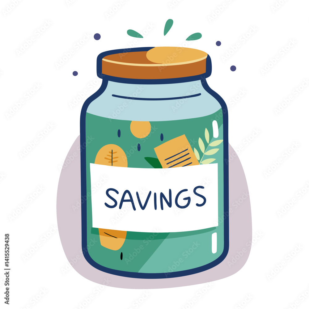Cute Savings Jar Vector for Money Management Concepts
Cute Savings Jar Vector for Money Management Concepts